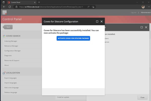 Coveo for Sitecore Activation Error Fix